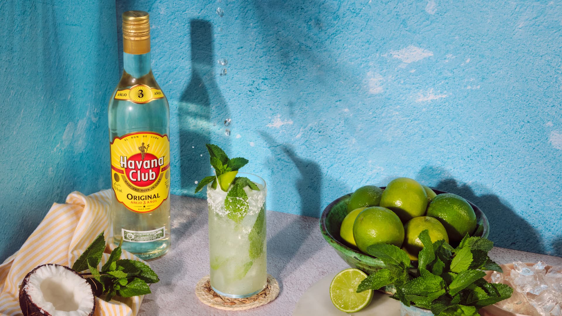 Kokos Mojito Rezept - Mojito Variante mit Kokoswasser