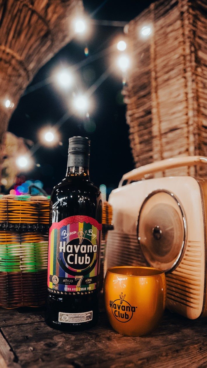 Limited Edition bottle Havana Club x Burna Boy